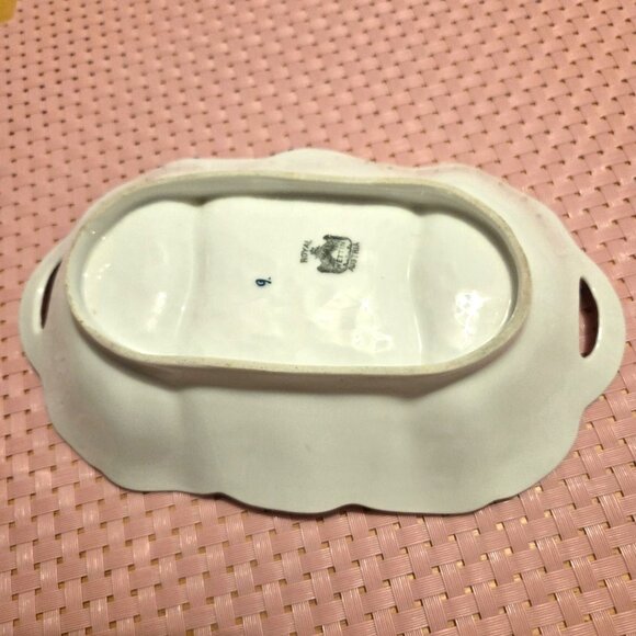 Royal Wettin Austria Scalloped Edge Soap Trinket Dish - Picture 2 of 3